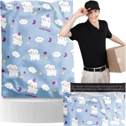 Foliopose til kurer LUCKY DOG 310 × 420 mm, pakke med 50 stk.