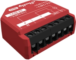 Shelly smart relæmodul med energimåling med wi‑fi og bluetooth