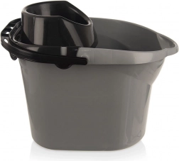 Gråt moppe-spand 12 l med vrider