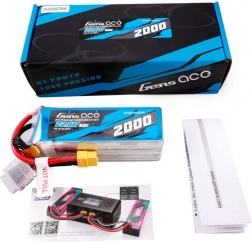 Gens Ace højvolt LiPo-batteri 2000 mAh 22,8 V 60C 6S med XT60-stik