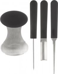 Sæt med 4 værktøjer til udhulning af græskar og frugt