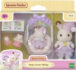 Sylvanian Families sovende søskende – chokoladekaniner