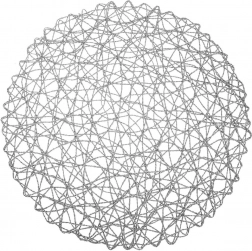 Papirrund dækkeserviet grå 35 cm