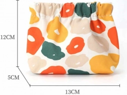 Multifunktionel damesminketaske til håndtaske med blomstermønster