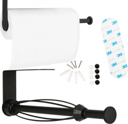 Holder til papirhåndklæder til køkkenet sort