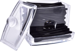 Elegant gennemsigtig dispenser til kosmetiske vatpinde i akryl