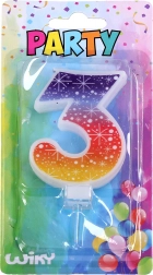 Festaslys Stjerner i form af tallet 3