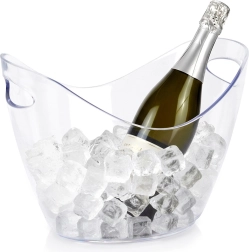 Gennemsigtig plast isspand 4 l