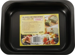 Rektangulær bageform 29 × 22 × 6 cm, sort non-stick