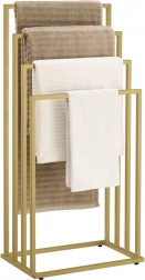 fritstående håndklædetørrer med 4 arme – gylden