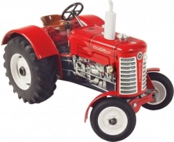 Metaltraktor Zetor 50 Super med nøgleværk 1:25, rød