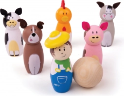 Trækegler bondegård fra Bigjigs Toys