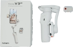 Hohem isteady v3 ultra hvid gimbal til smartphone med ai-sporing