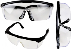 Beskyttelsesbriller med justerbare arme sort