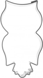 Metalskabelon ugle 7 cm