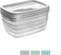Madbeholdere med låg 300 ml - 3 stk.