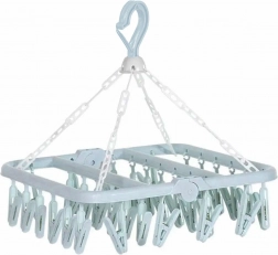 Tørrestativ med 32 klemmer – blå