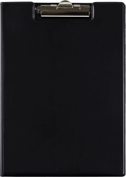 Dobbeltmappe A4 i plast med klemme Classic sort