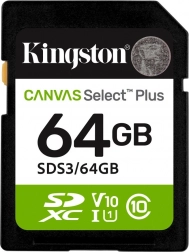 SD-hukommelseskort 64GB Canvas Select Plus Gen3 100MB/s