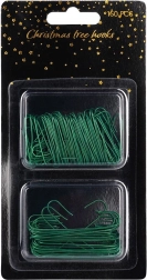 Grønne kroge til julepynt 3,5 og 6 cm, 150 stk.