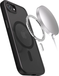 Hybrid Frost MAG etui til iPhone 16e MagSafe sort