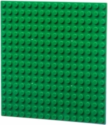 L-w Toys baseplate 16×16 mørkegrøn