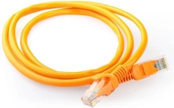 Netværks patchkabel cat 5e UTP 0,5 m, orange, med støbte kapper