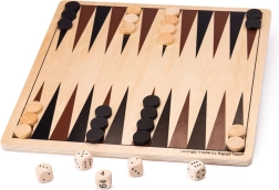 Træ-backgammon BIGJIGS TOYS
