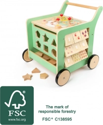 Trægående og motorisk terning Small Foot til børn