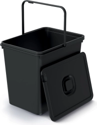 Skraldespand Systema Basic Flap 23 l – genanvendt sort