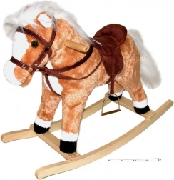 Gyngende hest med effekter brun