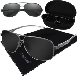 Trizand solbriller med etui og pudseklud