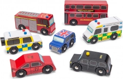 Le Toy Van London-sæt med træbiler