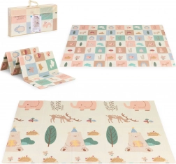 Dobbelt­siddet lærerig skumlege­måtte 200 × 150 cm, foldbar med taske IPLAY