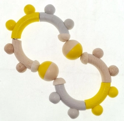 Hess trærasle naturlig gul