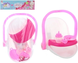 Bæresele med tilbehør til dukke