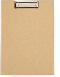 Dobbeltmappe A4 lamineret Kraft nature