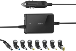 Universal biladapter til bærbar 15–19 V, 70 W med USB