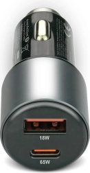 Billader 83 W med USB-C PD og USB-A QC3.0 sort