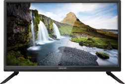 TV 24″ HD Ready med tunere DVB‑T/T2/C/S2