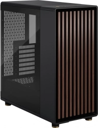 Fractal Design kabinet North sort med træelementer