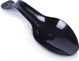 Sort afsætningsbakke til grydeske og øse