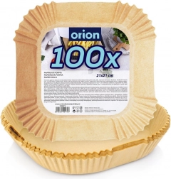 Papirfirkanter til airfryer 21 × 21 cm, 100 stk.