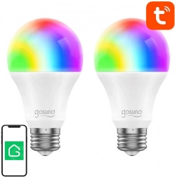 Smart Wi‑Fi RGB LED‑pære GOSUND WB4, E27, 2 stk.