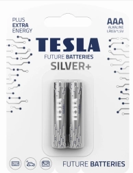 Alkaliske batterier Tesla Silver+ AAA 1,5V 2 stk.