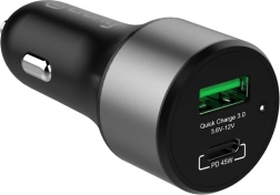 Biloplader Power Car Charger 63W USB-C PD og USB QC 3.0