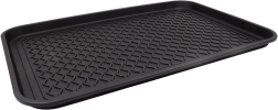 Sort plastdrypbakke til sko 60 × 40 cm