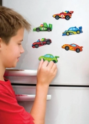 Fremstilling og maleri af racerbiler 4M