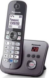 Panasonic trådløs telefon med AB KX-TG6821 grå