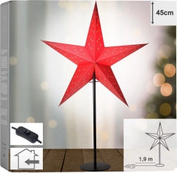 Papir bordlampe stjerne 45 × 13 × 70 cm